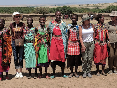 Our trip to Kenya with "Women travel with a purpose," visiting a Masai village 
